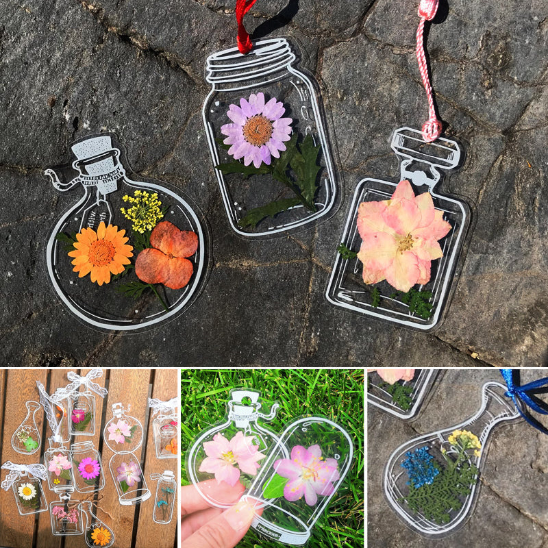 BowLift | Transparent dried flower bookmarks (30 pieces/set)