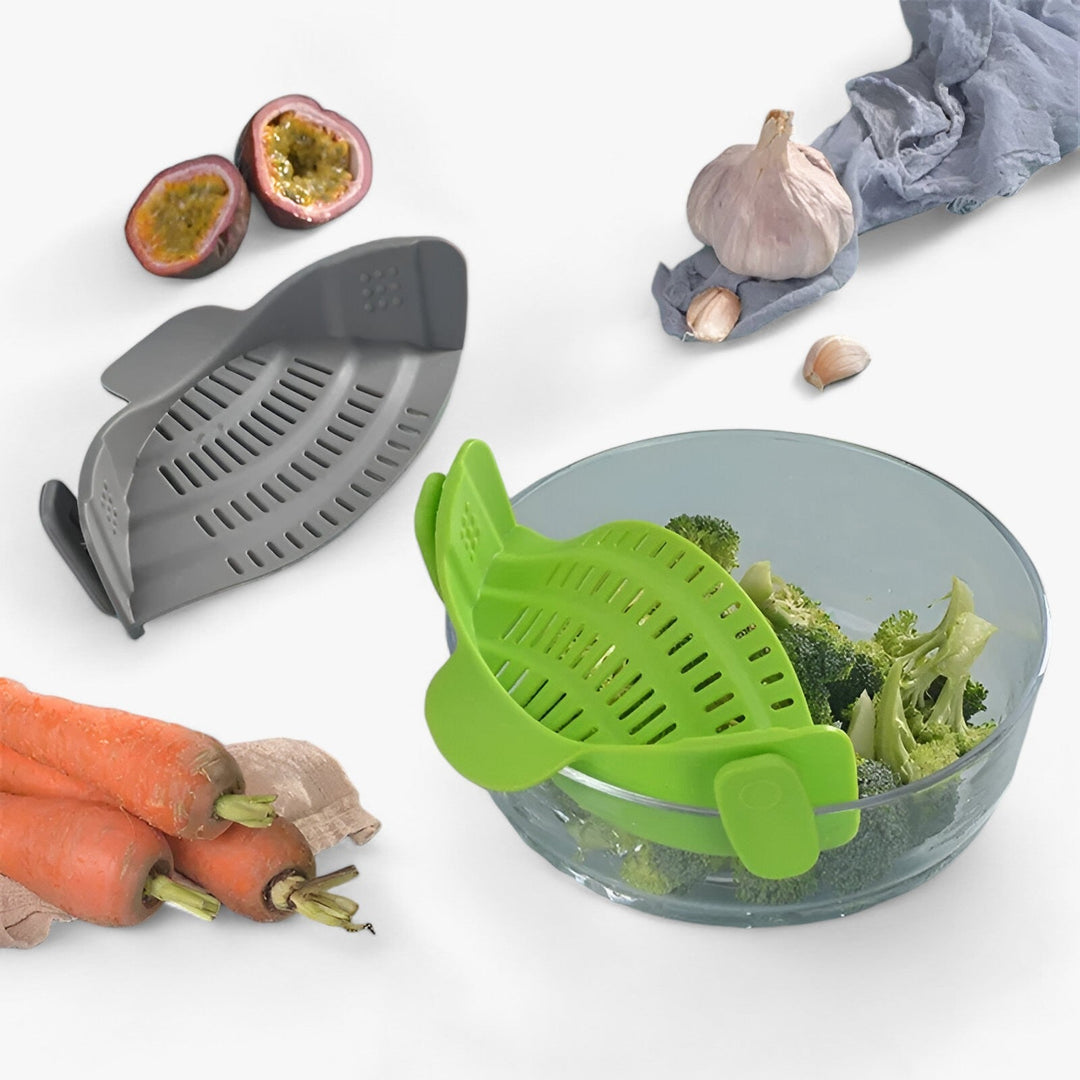 BowLift | Foldable Silicone Kitchen Strainer – FlexiStrain