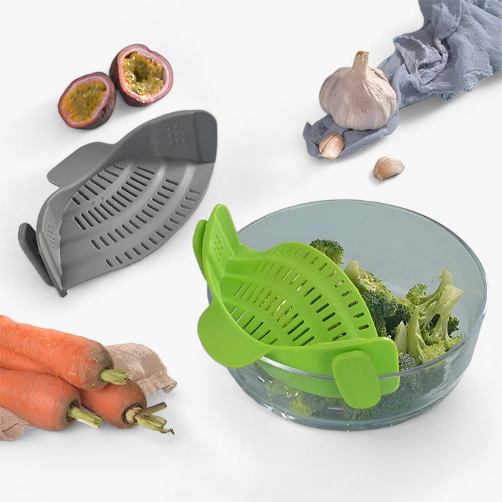BowLift | Foldable Silicone Kitchen Strainer – FlexiStrain