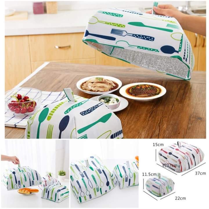 Folding Food Cover Thermal Insulation Aluminum Foil - 2 Pcs Of Set Bowlift