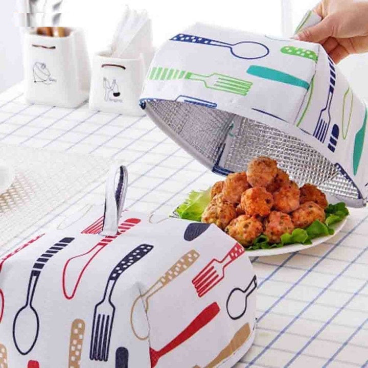 Folding Food Cover Thermal Insulation Aluminum Foil - 2 Pcs Of Set Bowlift