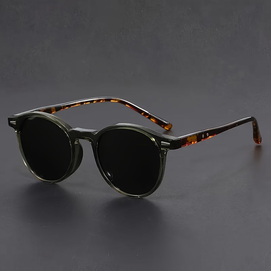 BowLift | Men's Sunglasses RetroView – Round Tortoiseshell Glasses with Lightweight Frame