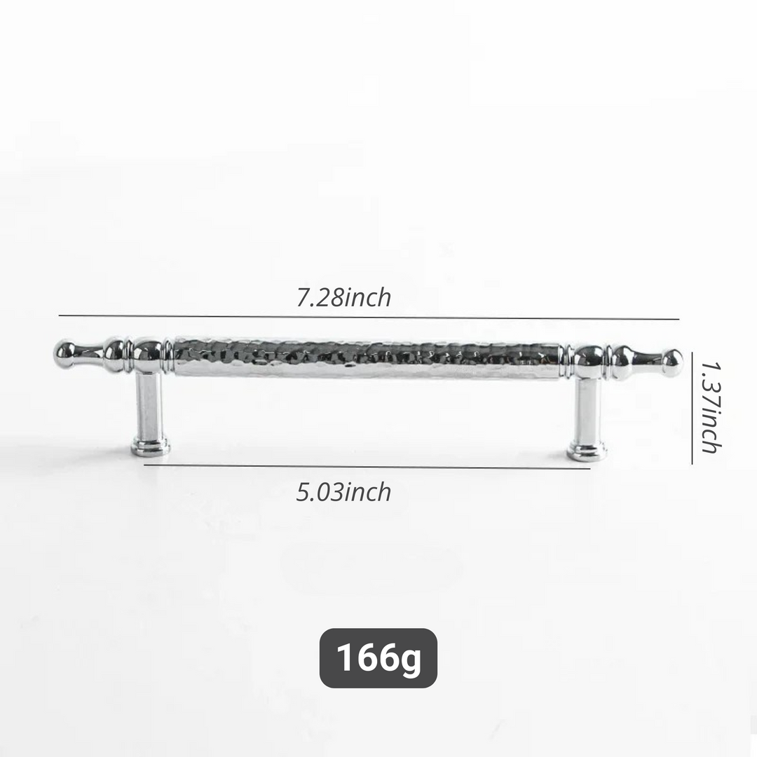 French Handmade Hammer Pattern Cabinet Drawer Door Handle | Bowlift