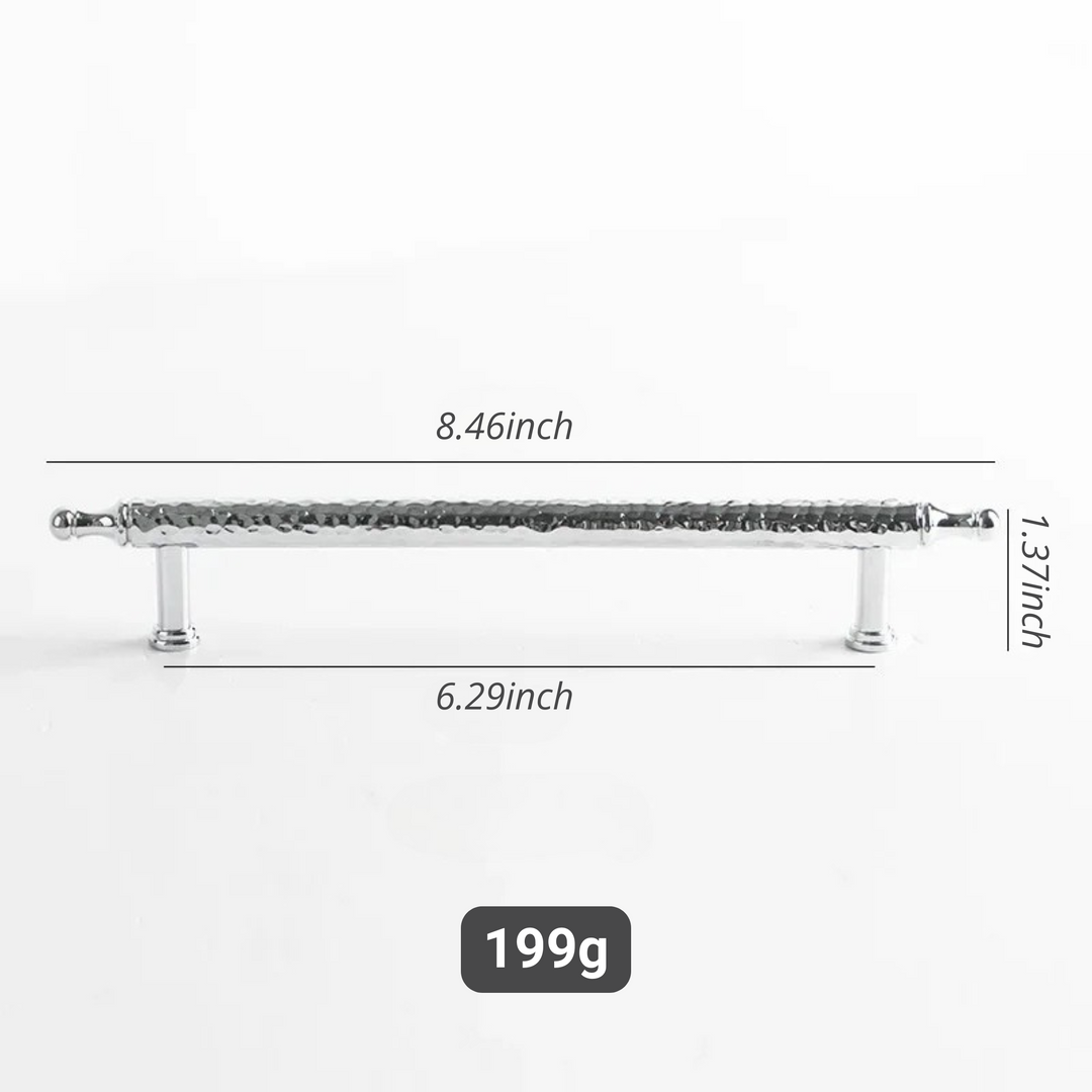 French Handmade Hammer Pattern Cabinet Drawer Door Handle | Bowlift
