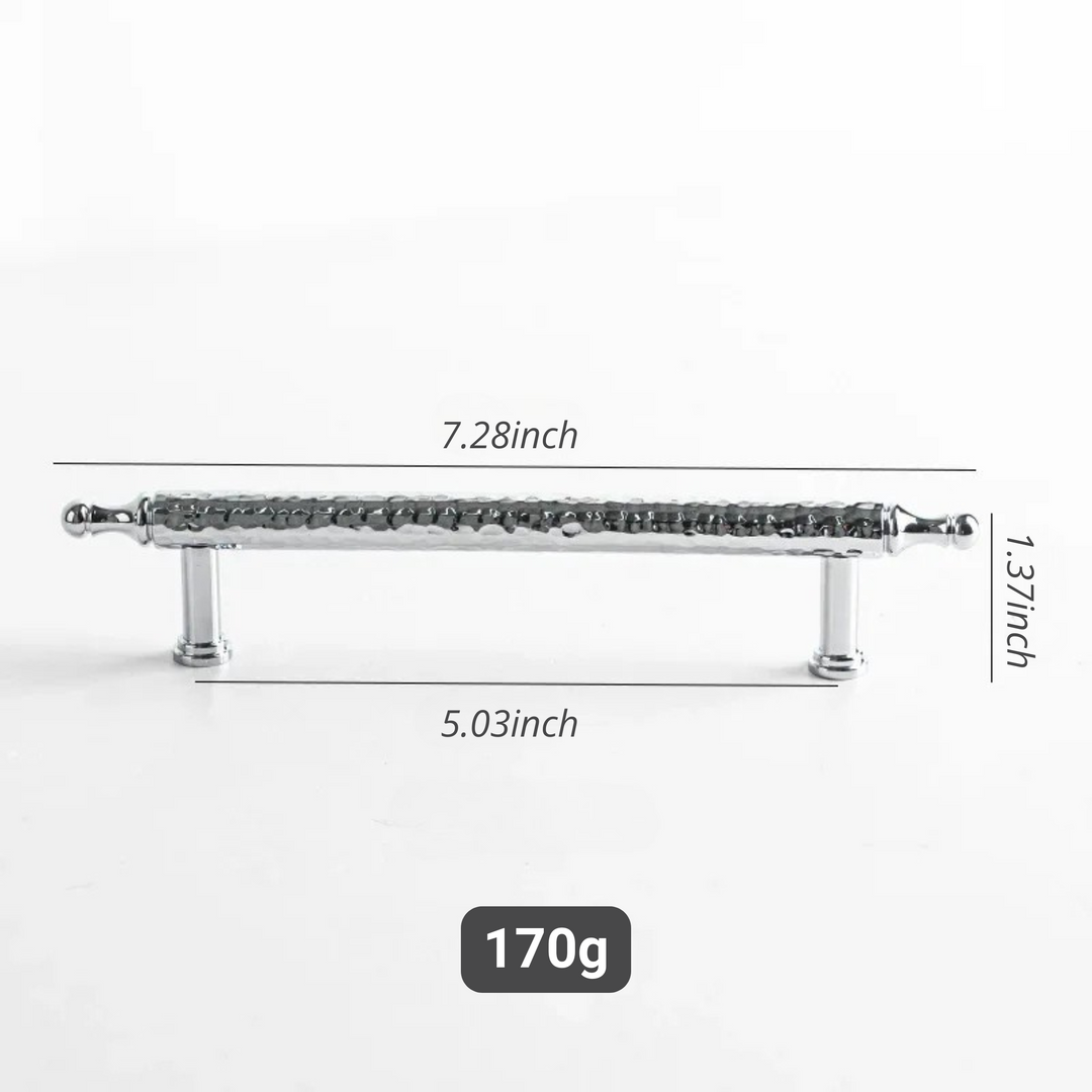 French Handmade Hammer Pattern Cabinet Drawer Door Handle | Bowlift
