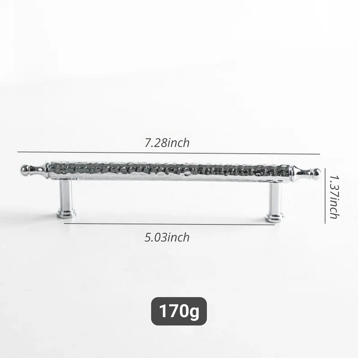 French Handmade Hammer Pattern Cabinet Drawer Door Handle | Bowlift