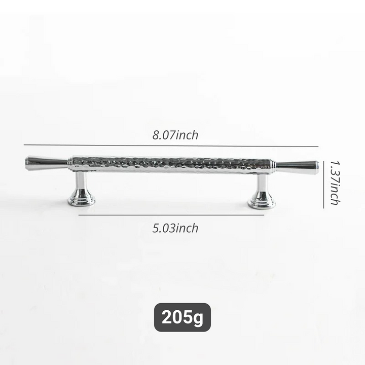French Handmade Hammer Pattern Cabinet Drawer Door Handle | Bowlift