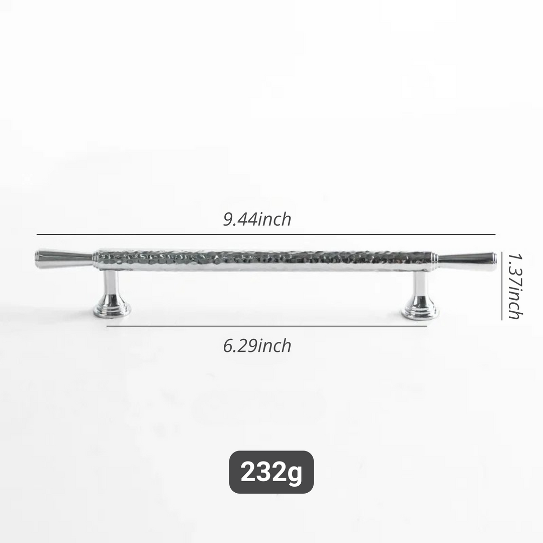 French Handmade Hammer Pattern Cabinet Drawer Door Handle | Bowlift