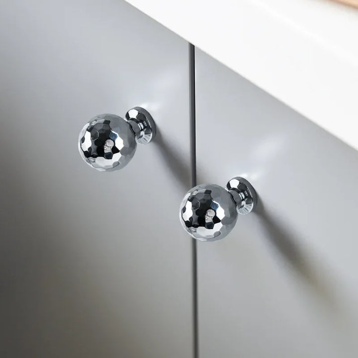 French Handmade Hammer Pattern Cabinet Drawer Door Handle | Bowlift