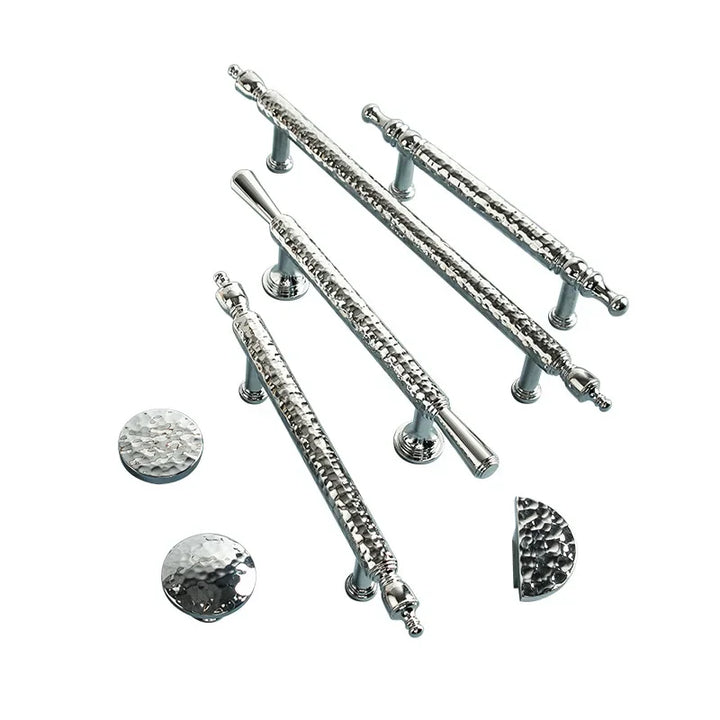 French Handmade Hammer Pattern Cabinet Drawer Door Handle | Bowlift