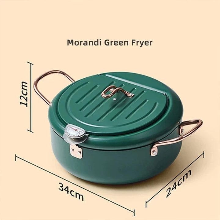 Frying Pot Stainless Steel Induction Temperature Control Mini Fryer Pan | Bowlift