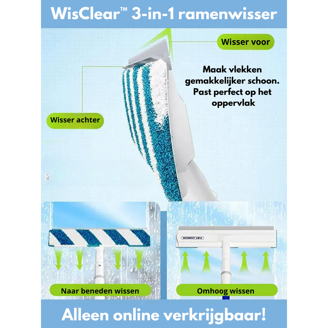 BowLift | Functional 3-in-1 Window Squeegee - ClearView