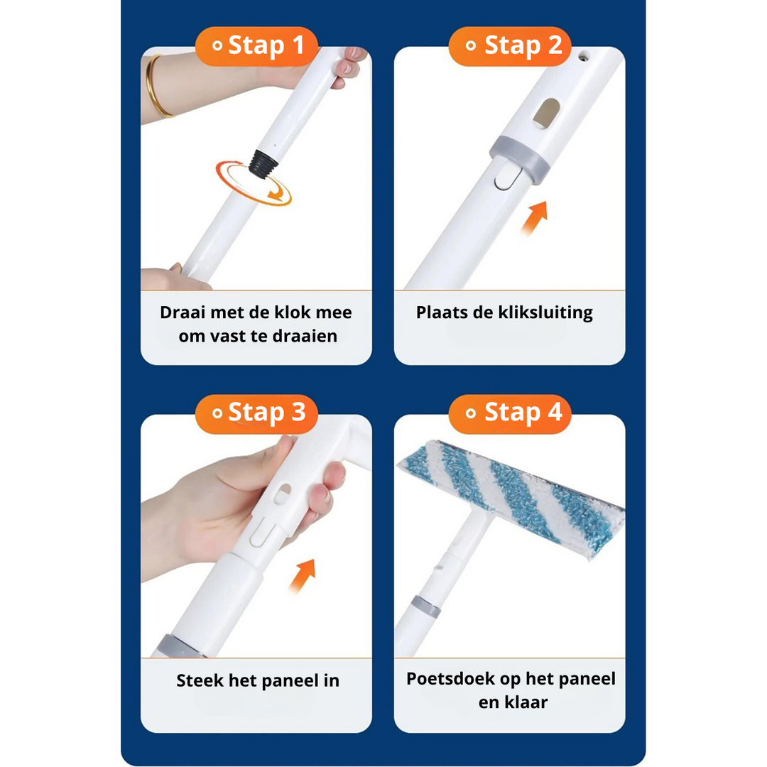 BowLift | Functional 3-in-1 Window Squeegee - ClearView