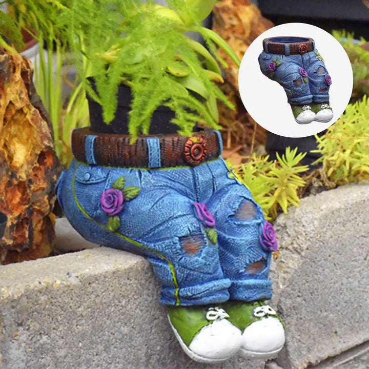 BowLift | GardenBuddy Gardener Resin Succulent Pot Sculpture