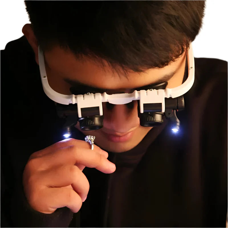 BowLift | LED Magnifying Glasses with 8x, 15x, and 23x Magnification for Detailed Viewing and Precision Work