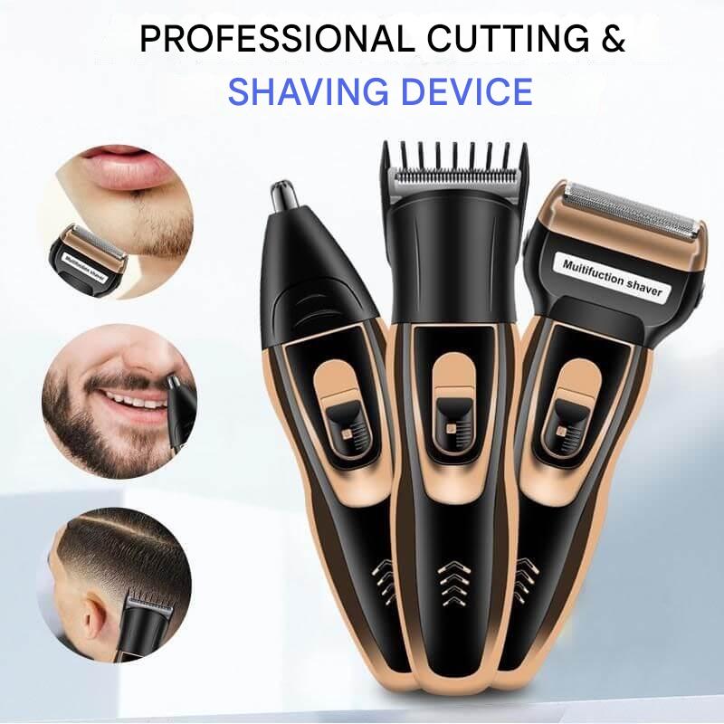 ProCare 3-in-1 Trimmer – Wireless Beard Trimmer, Nose Hair Trimmer and Shaver | Bowlift