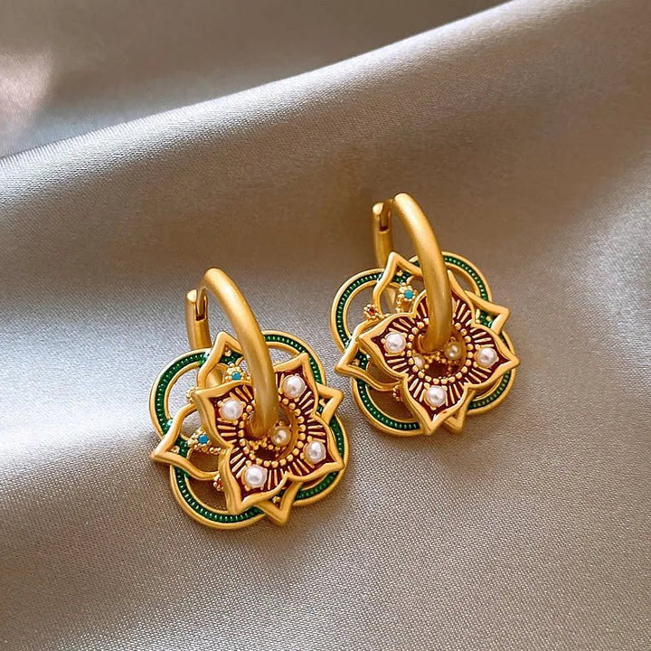 BowLift | Geometric Rangoli Jhumka Earrings