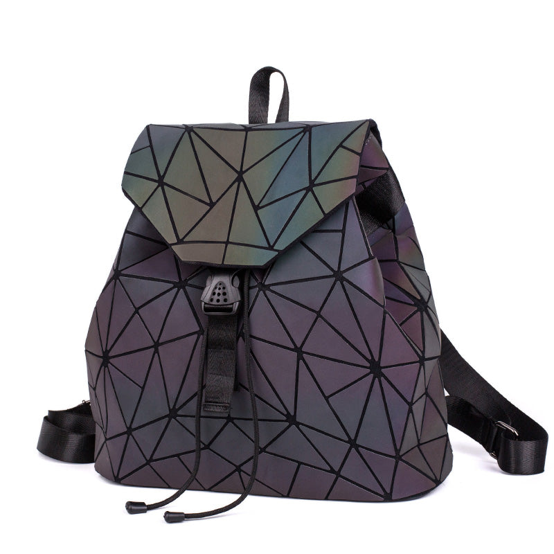 Geometric Glow-in-the-Dark Backpack Bowlift