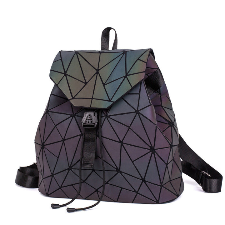 Geometric Glow-in-the-Dark Backpack Bowlift