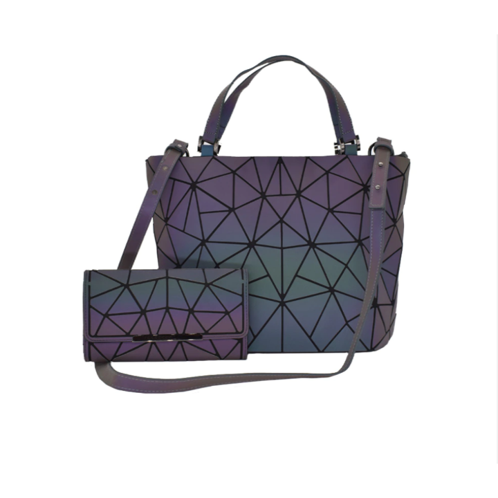 Geometric Glow-in-the-Dark Backpack Bowlift