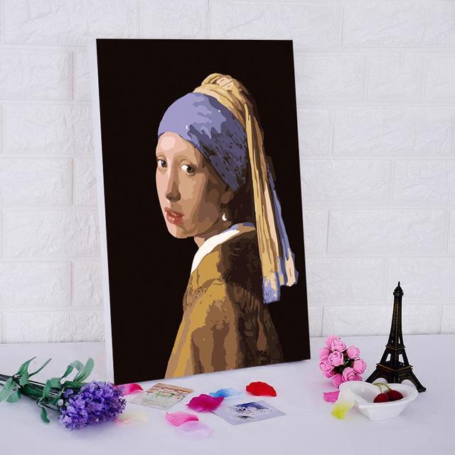 Girl With a Pearl Earring - Van-Go Paint-by-Number Kit | Bowlift
