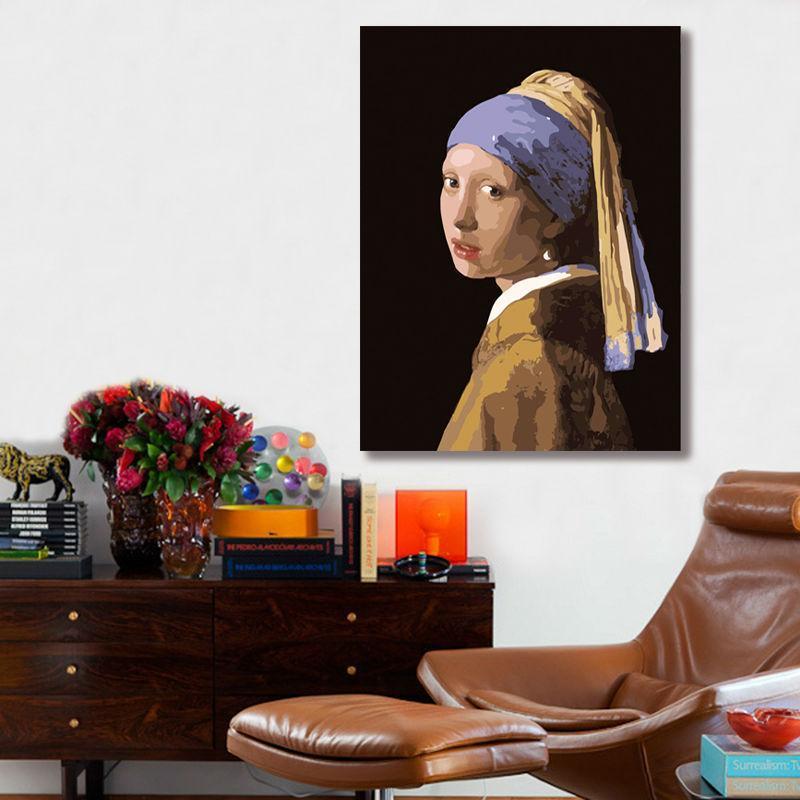 Girl With a Pearl Earring - Van-Go Paint-by-Number Kit | Bowlift