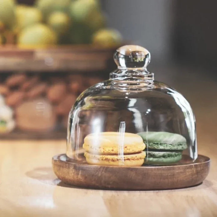 BowLift | Glass Bowl with Wooden Lid - NatureLux
