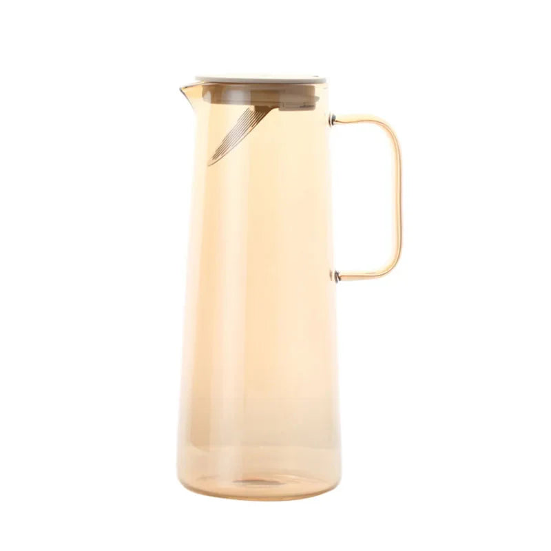 Glass Pitcher with Lid Easy Clean Heat Resistant Glass Water Jug | Bowlift