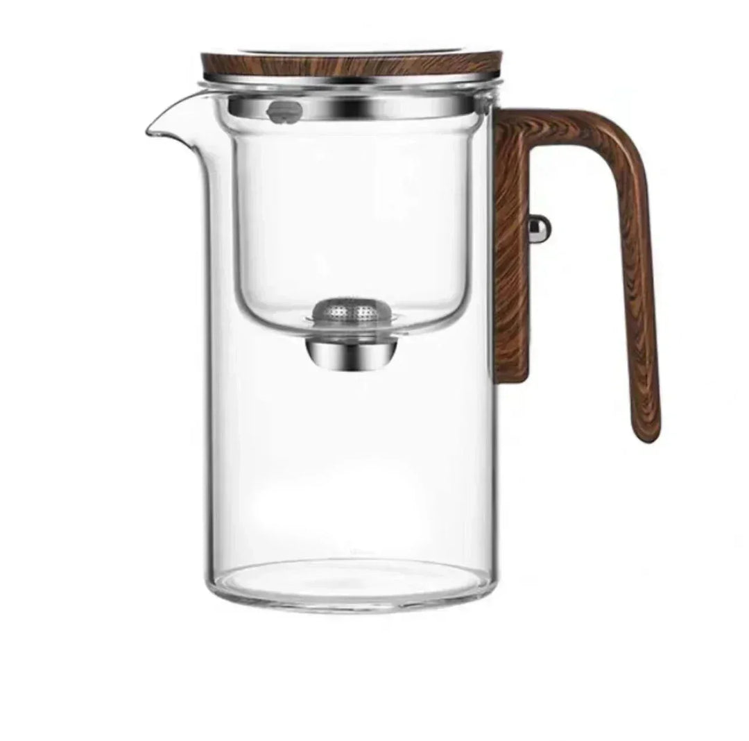 TheePuur Glassfera – Glass Teapot with loose filter for hot and cold tea | Bowlift