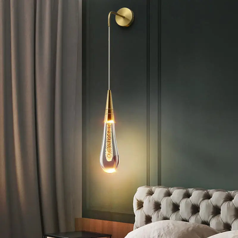 BowLift | GlimmerGlass | Modern Crystal Raindrop Light