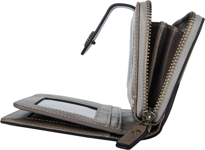Stylish Leather Wallet with Wristband Bowlift