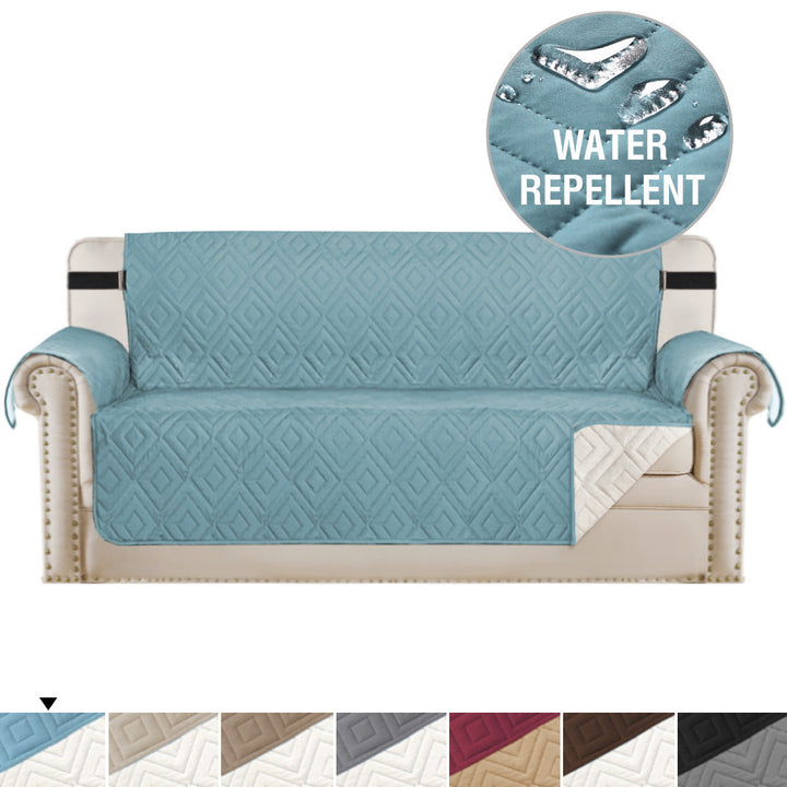 Quilted Sofa Cover Pet Protector Throw Waterproof Sofa Slip Covers 1/2/3 Settee Bowlift