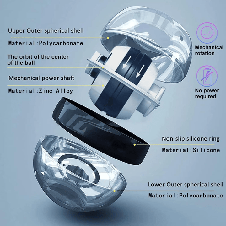 BowLift | Gyropower Self-Starting Forearm Trainer – Gyroscopic Hand Exerciser for Grip Strength and Wrist Training