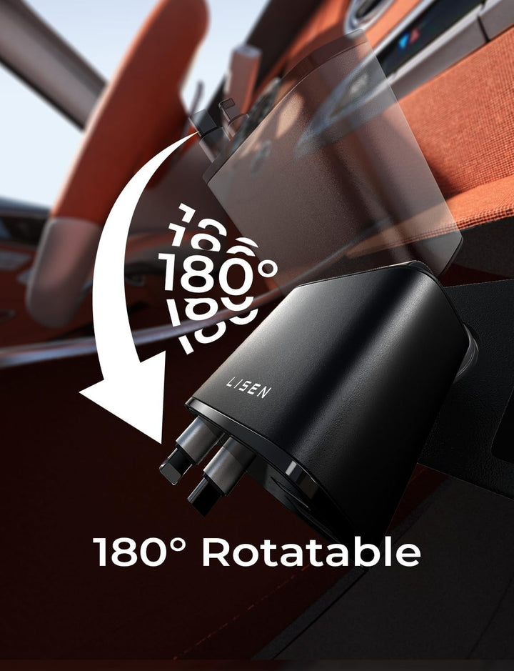 BowLift | Retractable Car Charger 69W USB C