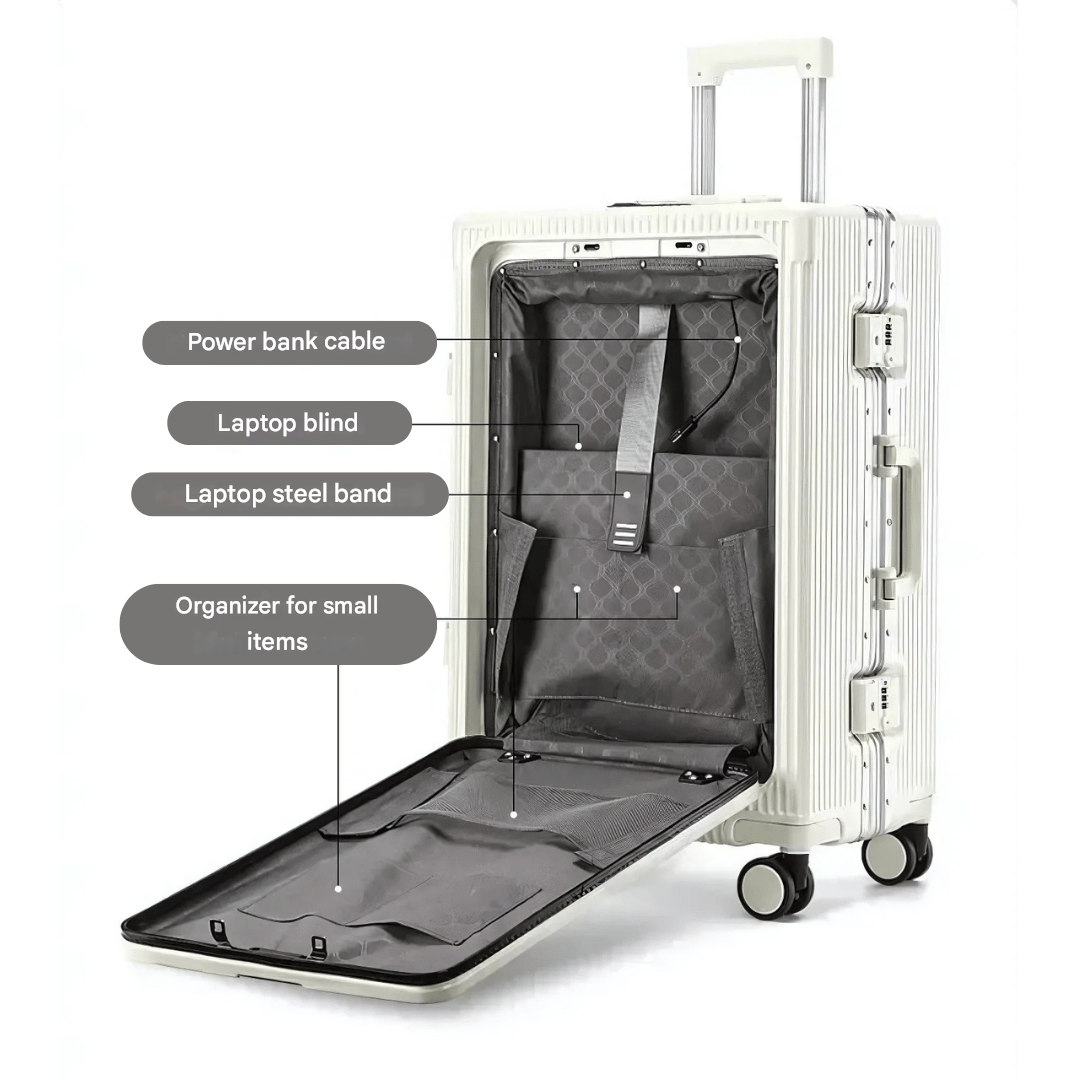 Hard-shell hand luggage suitcase – Manhattan Pro | Bowlift