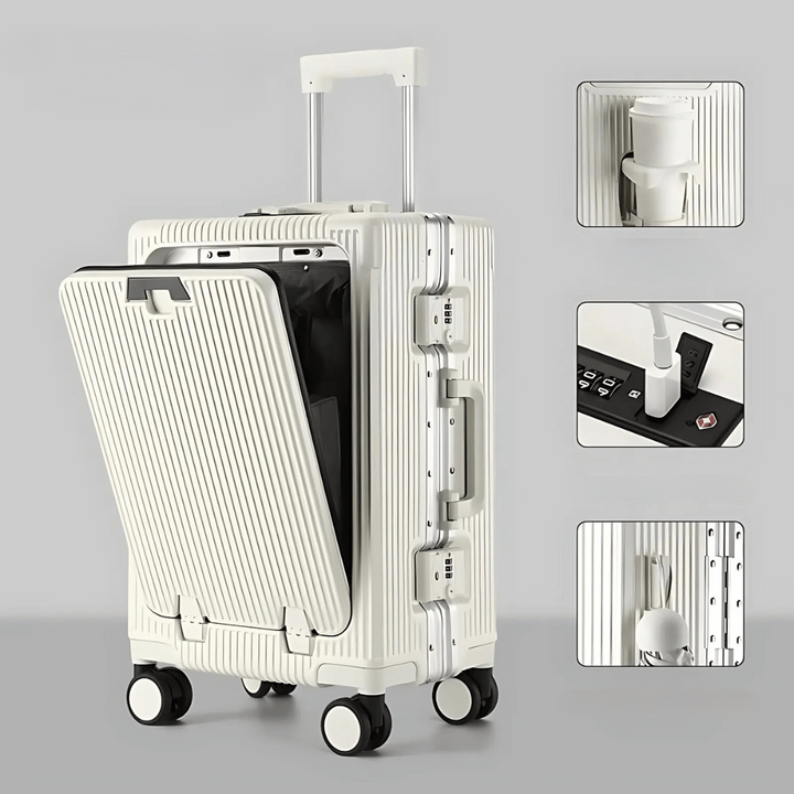 Hard-shell hand luggage suitcase – Manhattan Pro | Bowlift