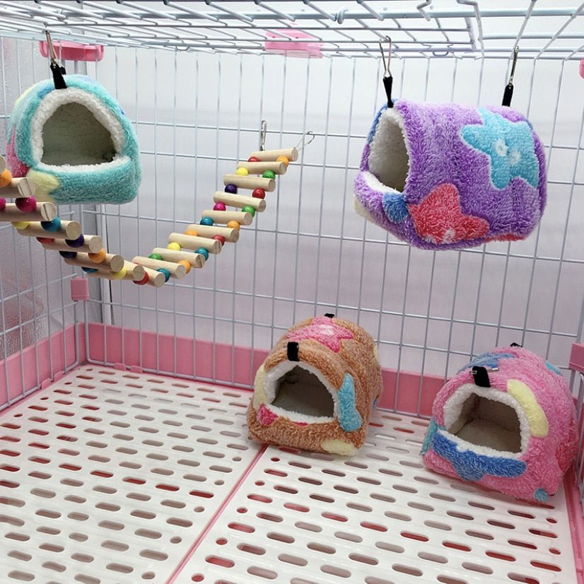 BowLift | HARRYHAMSTER – Plush Hammock House for Hamsters & Small Rodents