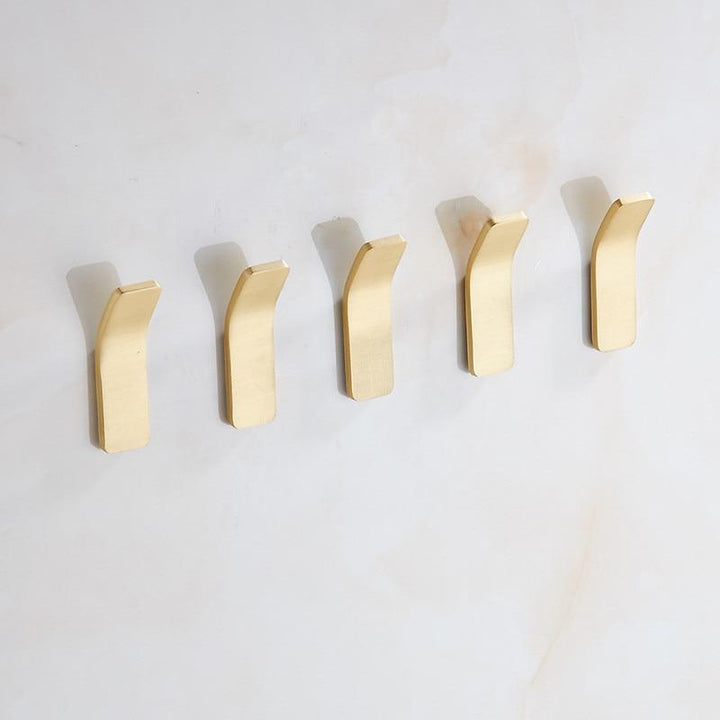 Gold Brass Wall Hooks for Coats and Bags