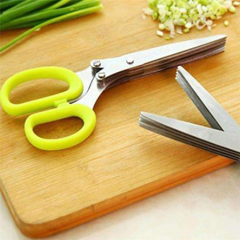 BowLift | Scissors Kitchen Tool - Multipurpose Kitchen Shears with 5 Stainless Steel Blades