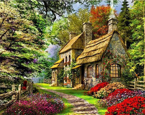 Home Sweet Home - Van-Go Paint-By-Number Kit | Bowlift