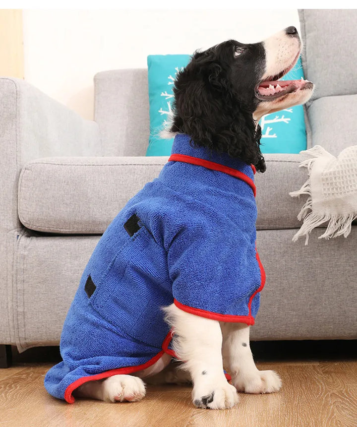 BowLift | Dog Towel Robe for Dogs – Quick-Drying Adjustable Dog Blanket, Comfortable and Stylish Bathrobe for All Sizes