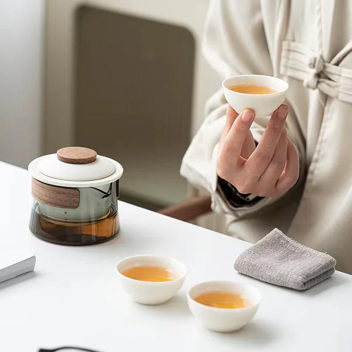 BowLift | Portable and Stylish Tea Set with Teapot and Cups – Perfect for On-the-Go