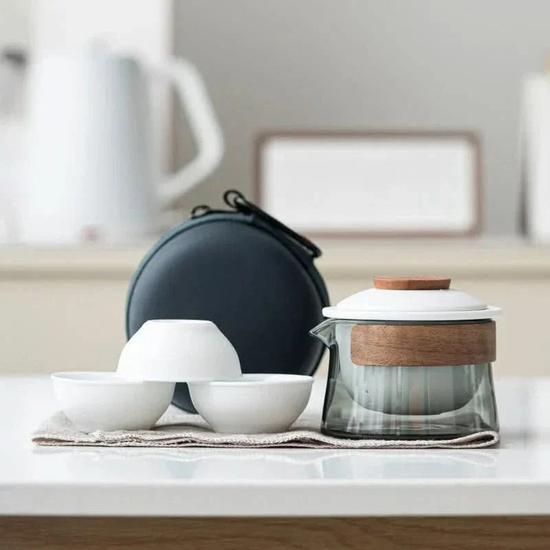 BowLift | Portable Travel Tea Set with Teapot and Cups