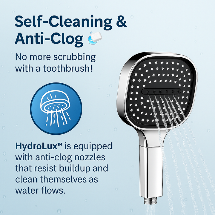 High Pressure Shower Head with Turbo Boost Technology and Filtration