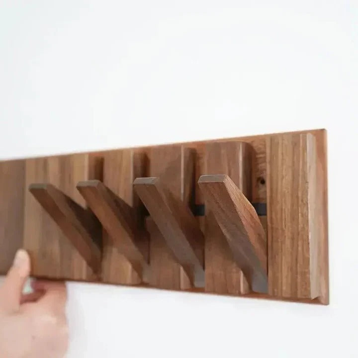 BowLift | Wooden Wall Mounted Coat Rack and Coat Hook