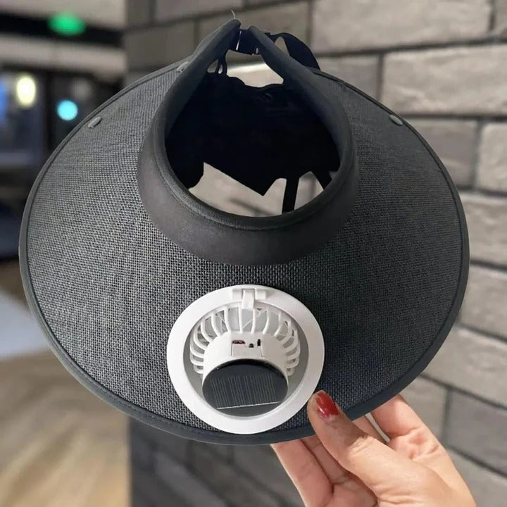 BowLift | Wide Brim Sun Hat with Solar Powered Fan
