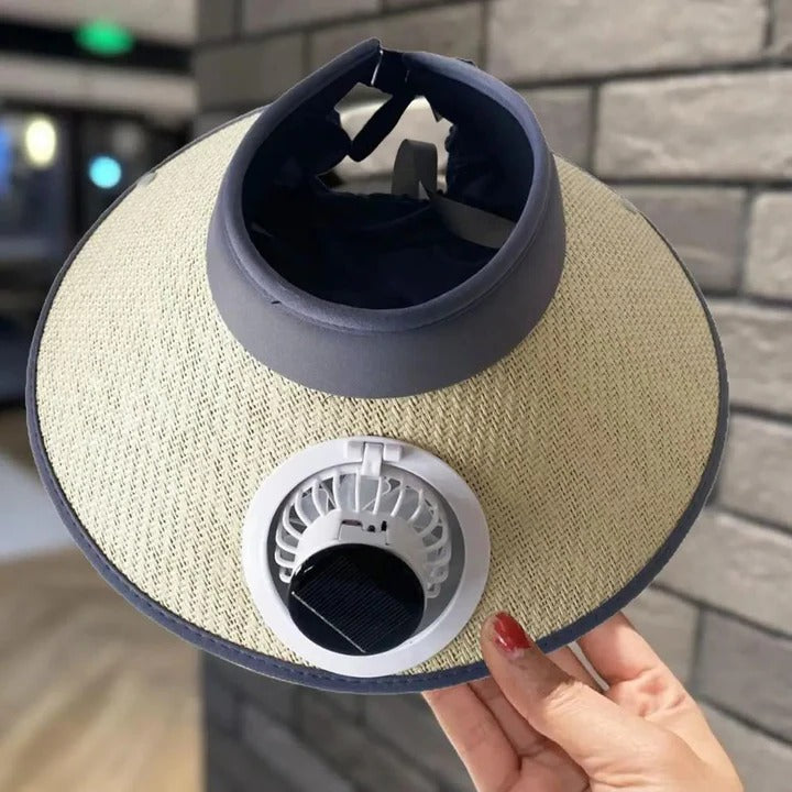 BowLift | Wide Brim Sun Hat with Solar Powered Fan