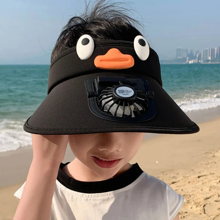 BowLift | Kids Sun Visor Hat with Cooling Fan Hat