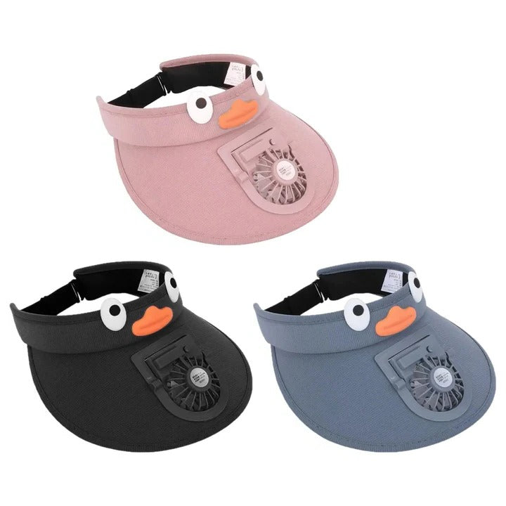 BowLift | Kids Sun Visor Hat with Cooling Fan Hat