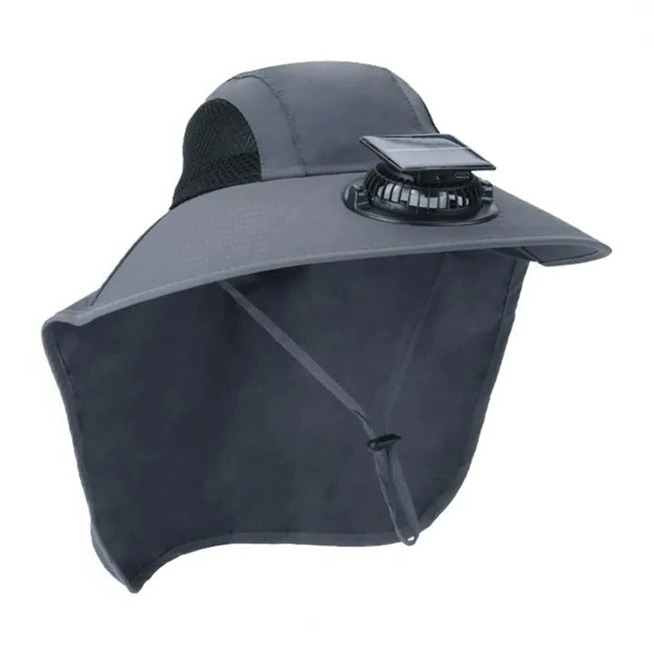 BowLift | Solar Fan Hat with Wide Brim UV Protection